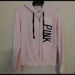 VS Pink zipper hoodie